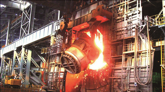 250吨倾动装置在鞍钢现场生产
