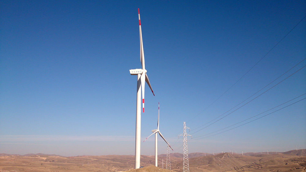 神池五连山风电场3兆瓦风力发电机整机
